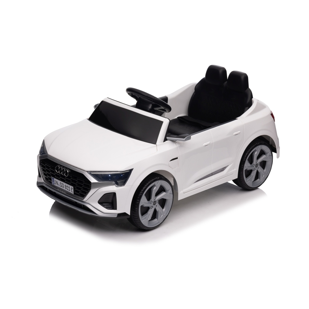 Elektromobilis Audi SQ8, White-Elektromobiliai vaikams, Visureigiai-e-vaikas