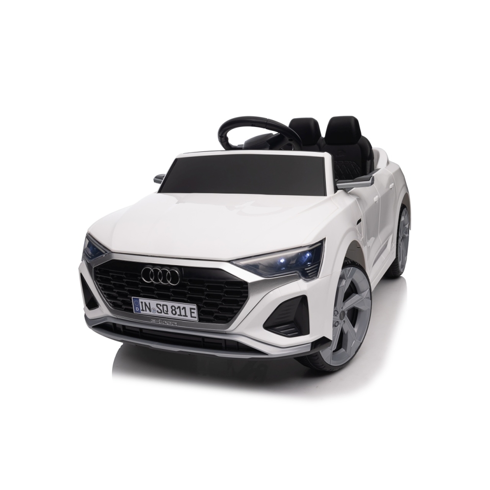 Elektromobilis Audi SQ8, White-Elektromobiliai vaikams, Visureigiai-e-vaikas