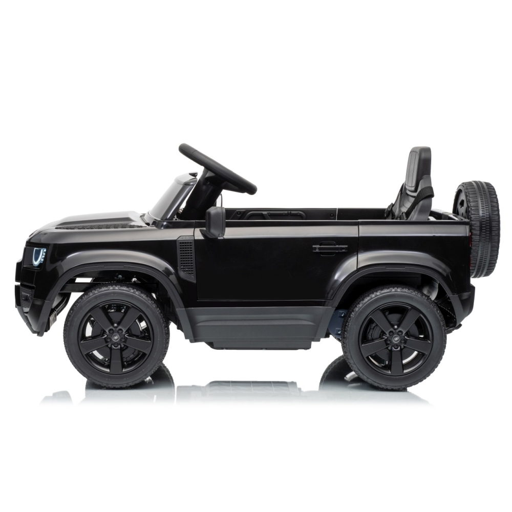 Elektromobilis Land Rover Defender, Black-Elektromobiliai vaikams, Visureigiai-e-vaikas