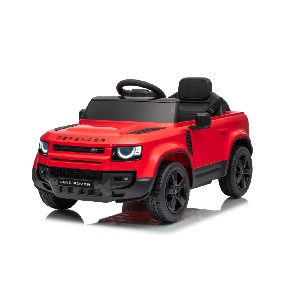 Elektromobilis Land Rover Defender, Red-Elektromobiliai vaikams, Visureigiai-e-vaikas