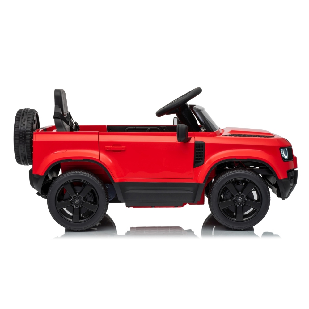 Elektromobilis Land Rover Defender, Red-Elektromobiliai vaikams, Visureigiai-e-vaikas