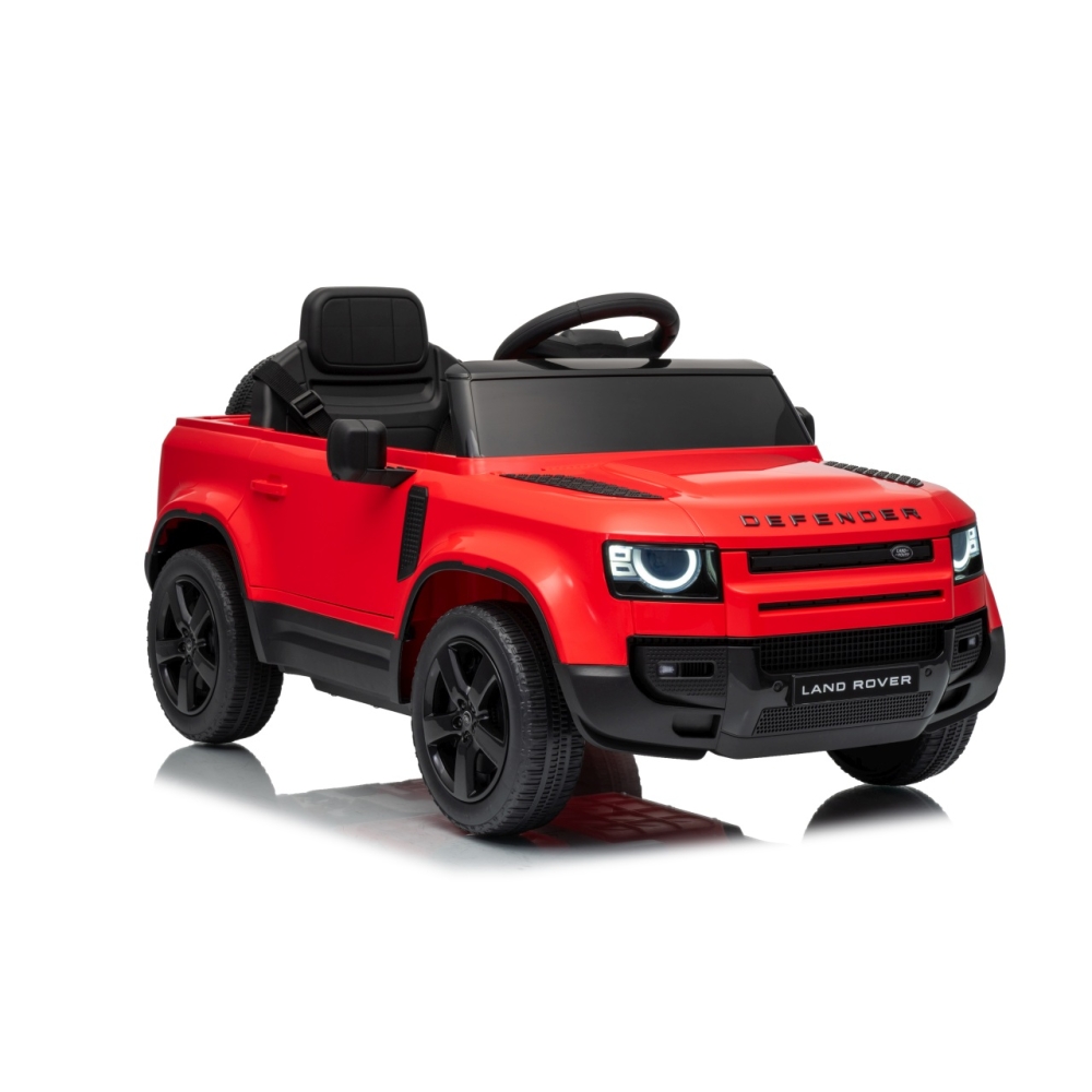 Elektromobilis Land Rover Defender, Red-Elektromobiliai vaikams, Visureigiai-e-vaikas