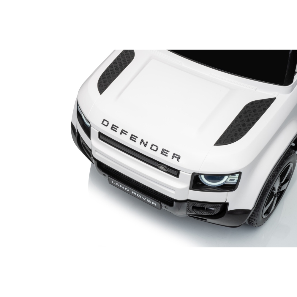 Elektromobilis Land Rover Defender, White-Elektromobiliai vaikams, Visureigiai-e-vaikas
