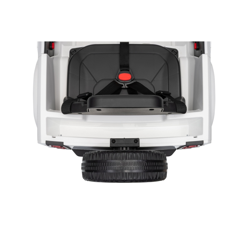 Elektromobilis Land Rover Defender, White-Elektromobiliai vaikams, Visureigiai-e-vaikas