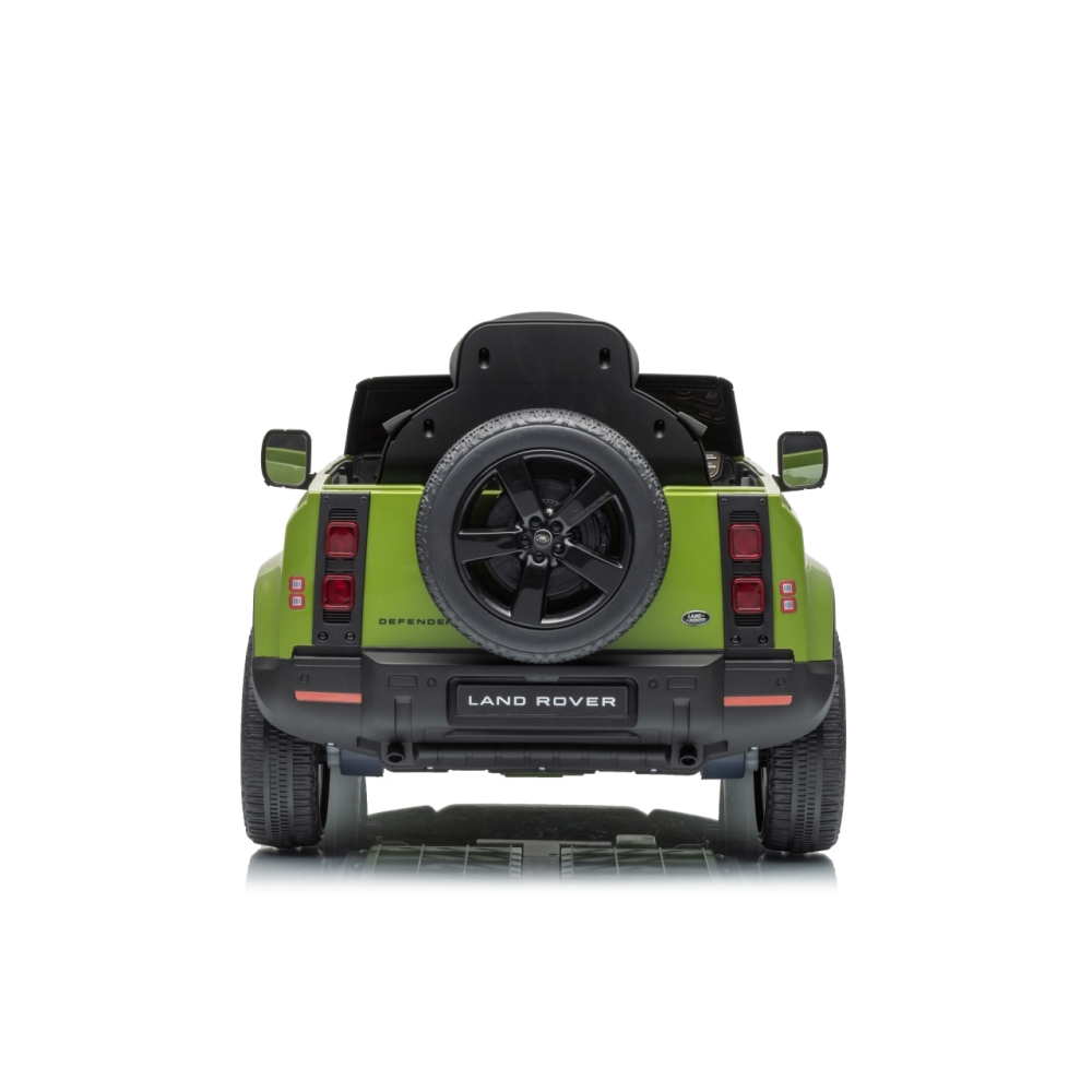 Elektromobilis Land Rover Defender, Green-Elektromobiliai vaikams, Visureigiai-e-vaikas