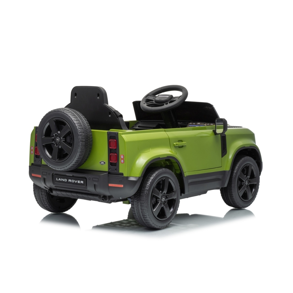 Elektromobilis Land Rover Defender, Green-Elektromobiliai vaikams, Visureigiai-e-vaikas