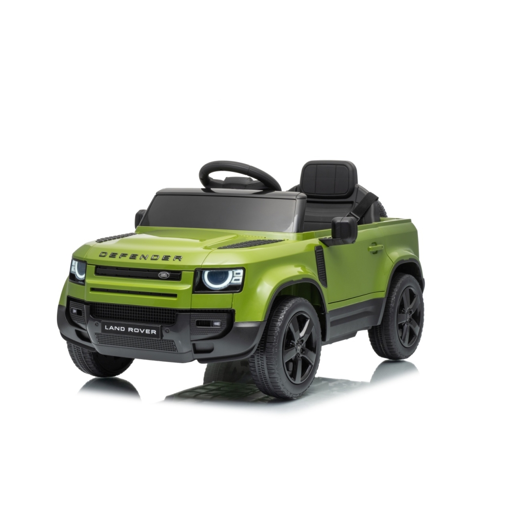 Elektromobilis Land Rover Defender, Green-Elektromobiliai vaikams, Visureigiai-e-vaikas