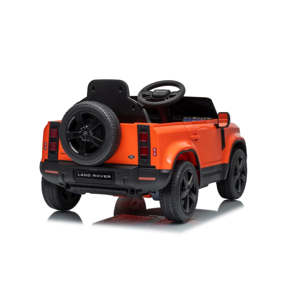 Elektromobilis Land Rover Defender, Orange-Elektromobiliai vaikams, Visureigiai-e-vaikas