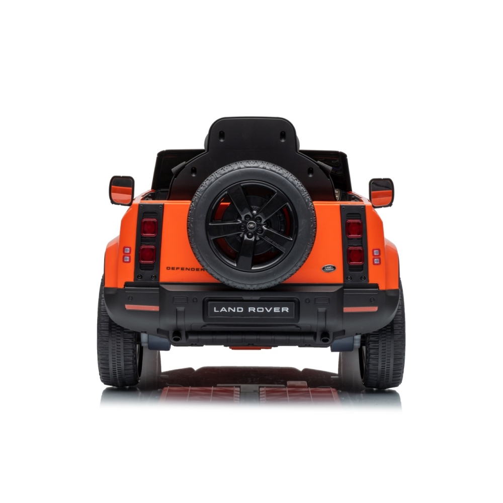 Elektromobilis Land Rover Defender, Orange-Elektromobiliai vaikams, Visureigiai-e-vaikas