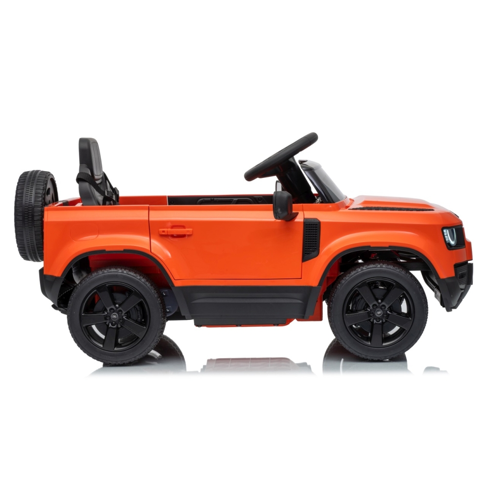 Elektromobilis Land Rover Defender, Orange-Elektromobiliai vaikams, Visureigiai-e-vaikas
