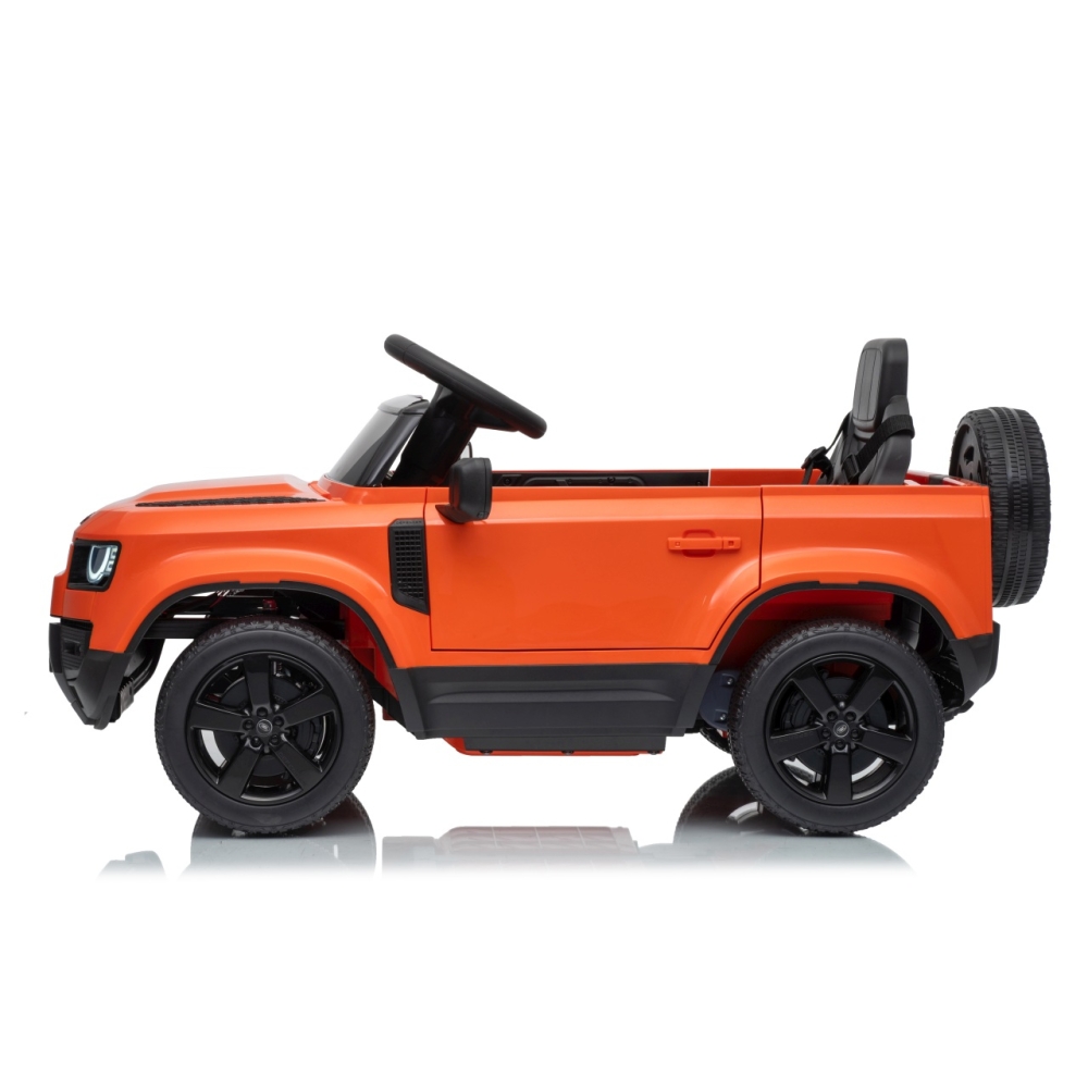 Elektromobilis Land Rover Defender, Orange-Elektromobiliai vaikams, Visureigiai-e-vaikas