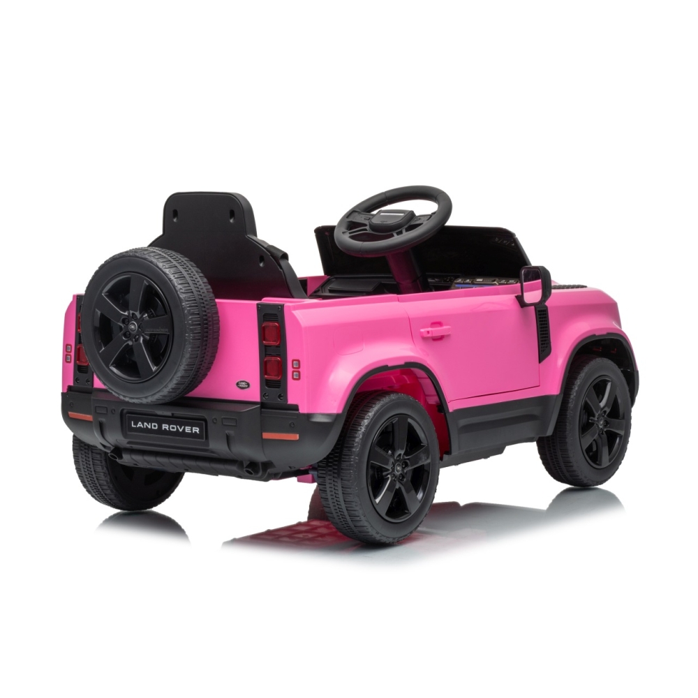Elektromobilis Land Rover Defender, Pink-Elektromobiliai vaikams, Visureigiai-e-vaikas