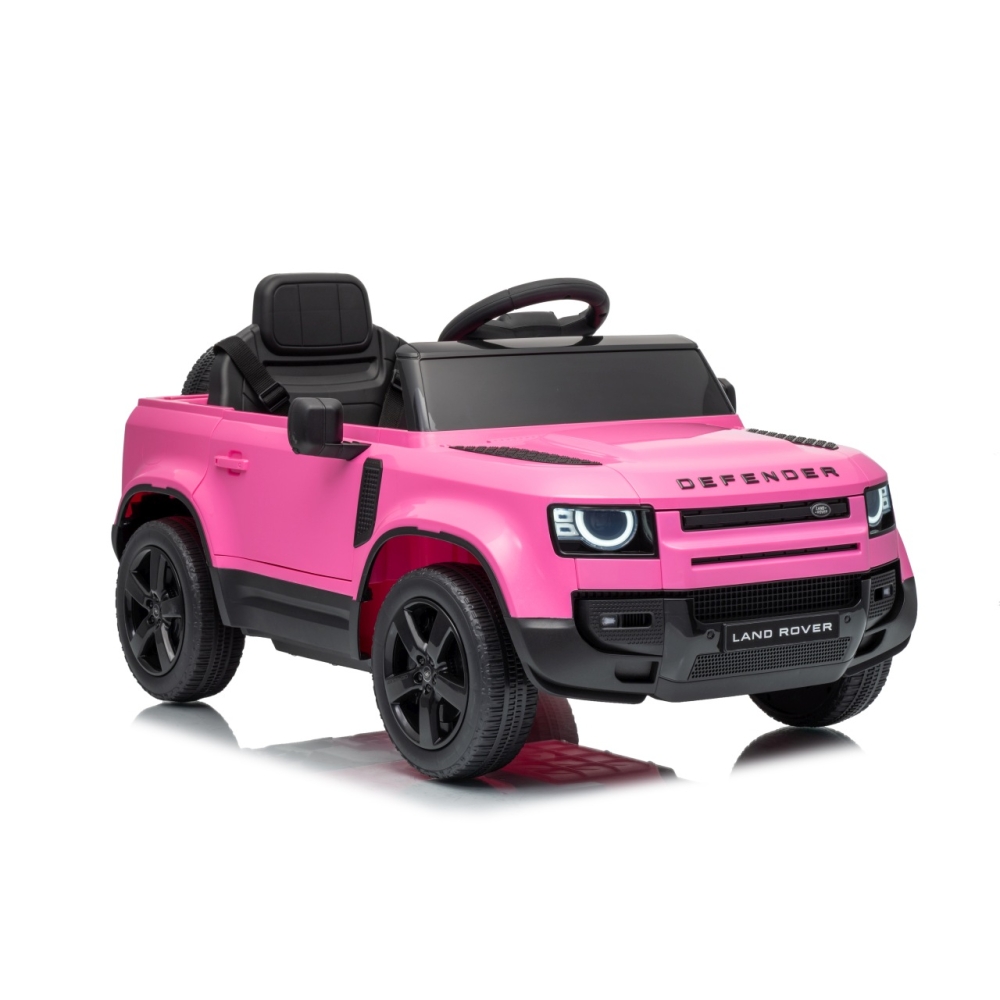 Elektromobilis Land Rover Defender, Pink-Elektromobiliai vaikams, Visureigiai-e-vaikas