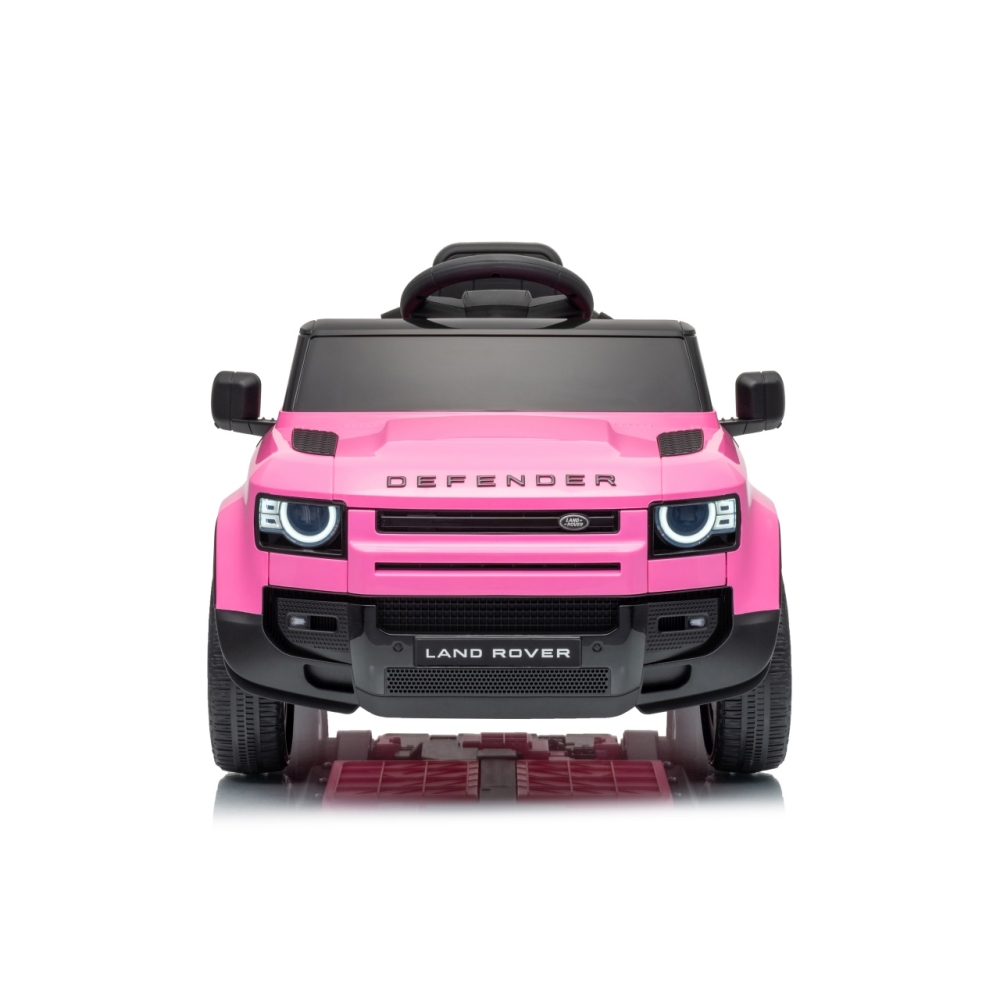 Elektromobilis Land Rover Defender, Pink-Elektromobiliai vaikams, Visureigiai-e-vaikas