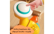 Traukiamasis ančiukas WOOPIE BABY Geltonas su rožiniu zuikiu-Žaislai, Kūdikiams, Žaislai mažyliams (iki 4 m.