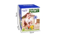 Traukiamasis ančiukas WOOPIE BABY Geltonas su rožiniu zuikiu-Žaislai, Kūdikiams, Žaislai mažyliams (iki 4 m.