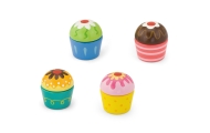 Viga Wooden Cookies Cupcakes 4 pcs