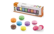 VIGA Wooden Cookies Colorful Cookies Macaroon Set 8 pcs