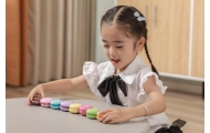 Mediniai sausainiai VIGA MACARON, spalvotas rinkinys, 8 vnt