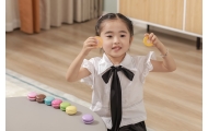VIGA Wooden Cookies Colorful Cookies Macaroon Set 8 pcs