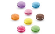 VIGA Wooden Cookies Colorful Cookies Macaroon Set 8 pcs