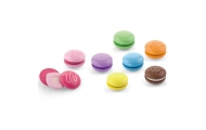 Mediniai sausainiai VIGA MACARON, spalvotas rinkinys, 8 vnt