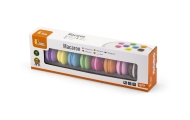Mediniai sausainiai VIGA MACARON, spalvotas rinkinys, 8 vnt