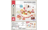 WOOPIE Confectionery Birthday Cake for Cutting + Tea Set 85 pcs.