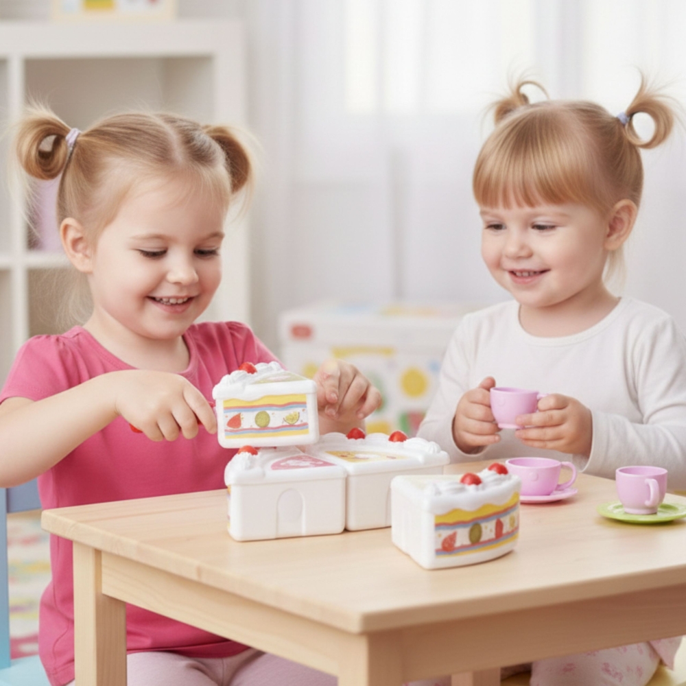 WOOPIE gimtadienio tortas ir vaisių pjaustymas su saldumynais