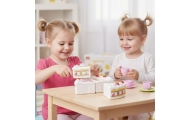 WOOPIE gimtadienio tortas ir vaisių pjaustymas su saldumynais