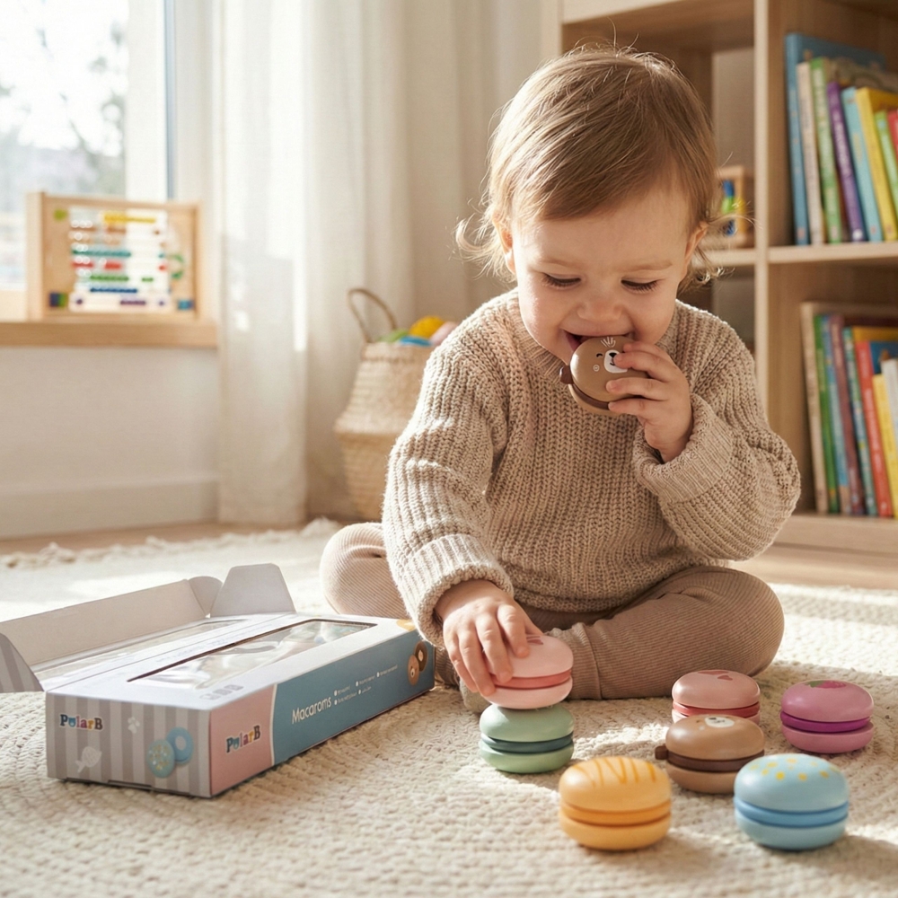 Mediniai macarons Viga 44087 PolarB