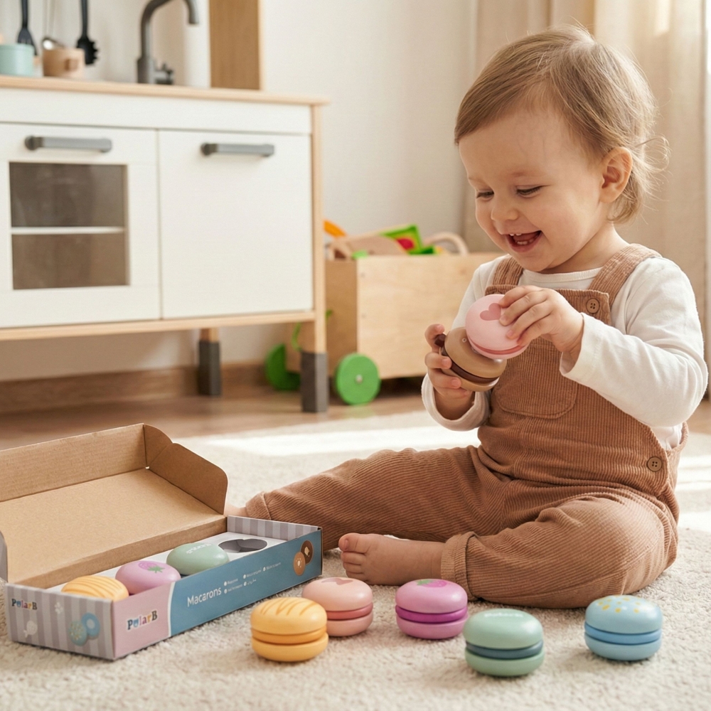 Mediniai macarons Viga 44087 PolarB