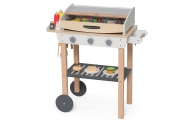 VIGA Duży Drewniany Grill dla Dzieci + 47  Akcesoriów