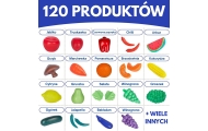 WOOPIE Zestaw do Kuchni Sklepu Warzywa Owoce 120el.