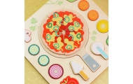 CLASSIC WORLD Wooden Pizza Slicer Vegetables Puzzle 22 pcs.