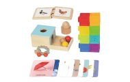 Edukacinė sensorinė dėžutė 6in1 WOOPIE GREEN Box XXL Montessori 7-8 mėn. 26el. FSC-Dovanoms, Žaislai, Kūdikiams, Žaislai mažylia