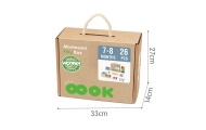 Edukacinė sensorinė dėžutė 6in1 WOOPIE GREEN Box XXL Montessori 7-8 mėn. 26el. FSC-Dovanoms, Žaislai, Kūdikiams, Žaislai mažylia