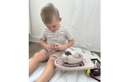 WOOPIE Zestaw do Prasowania 2w1 Deska Żelazko z Muzyką 7 el.					