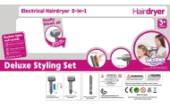 WOOPIE Little Hairdresser's Set Hair Dryer Straightener Accessories