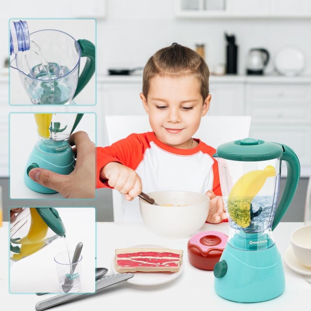 Buitinės technikos rinkinys WOOPIE 3-in-1: kavos virimo aparatas, maišytuvas, plaktuvas, garso ir šviesos efektai-Žaislai, Profe