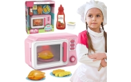 Różowa Kuchenka Mikrofalowa z Kurczakiem
