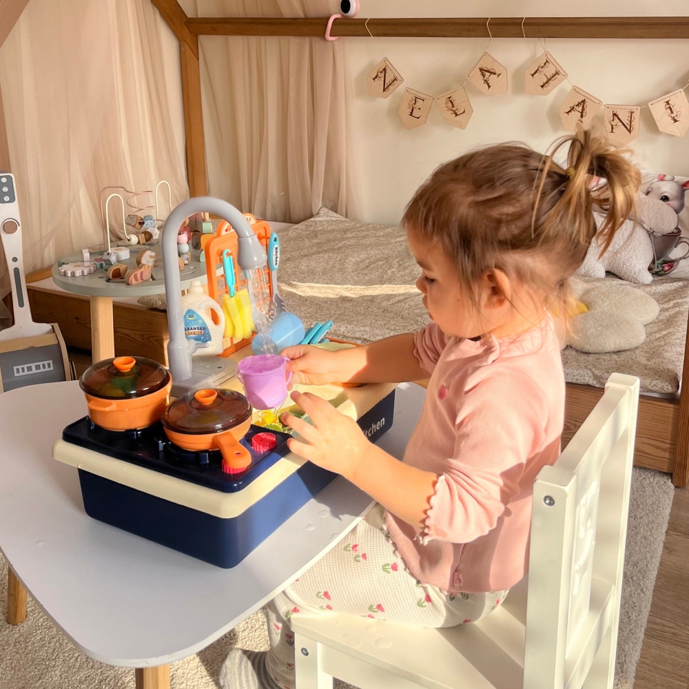 Virtuvės kriauklė vaikams WOOPIE 2-in-1