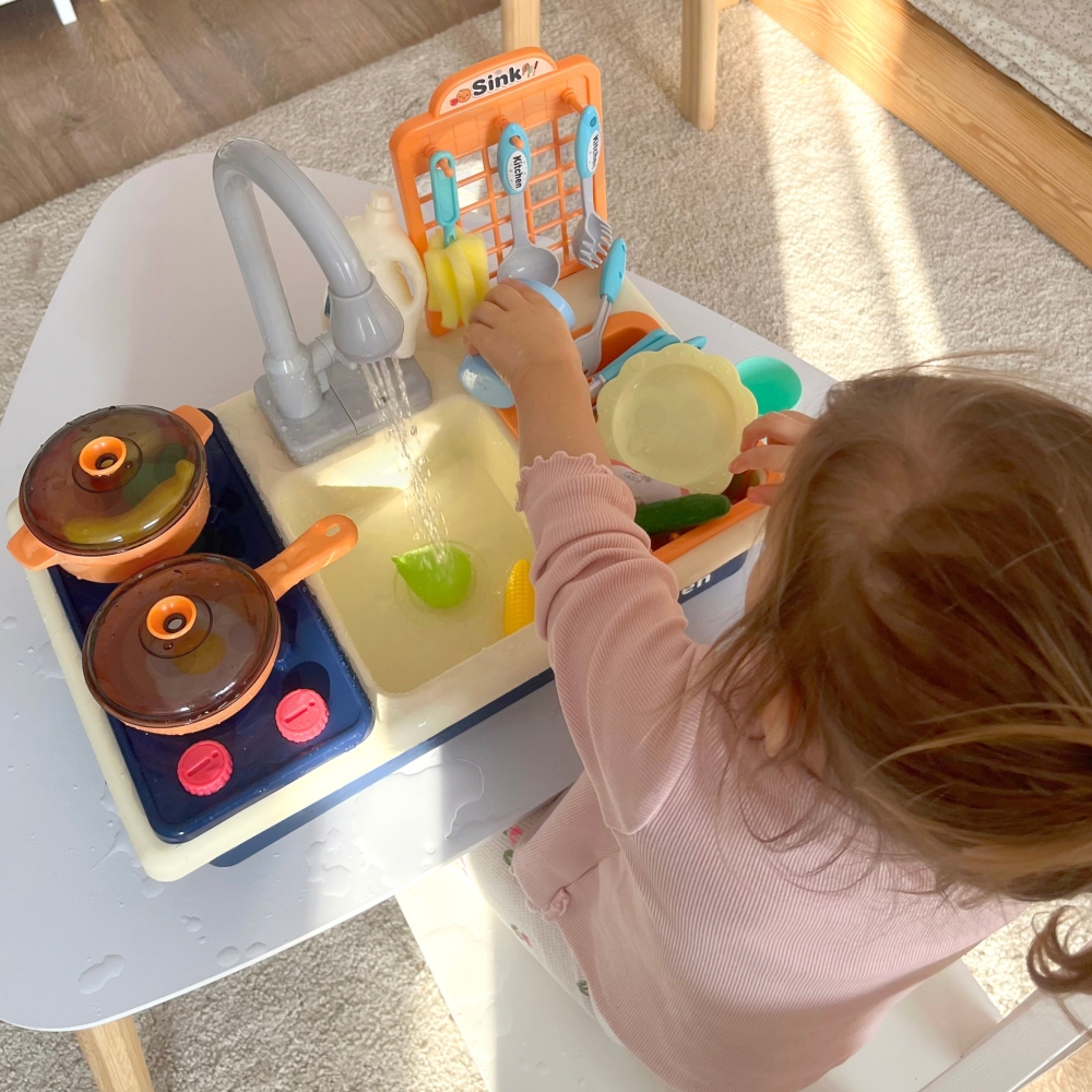 Virtuvės kriauklė vaikams WOOPIE 2-in-1