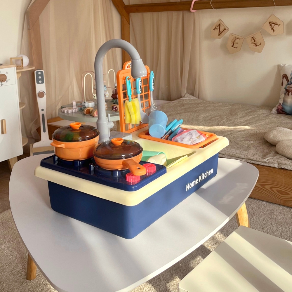 Virtuvės kriauklė vaikams WOOPIE 2-in-1