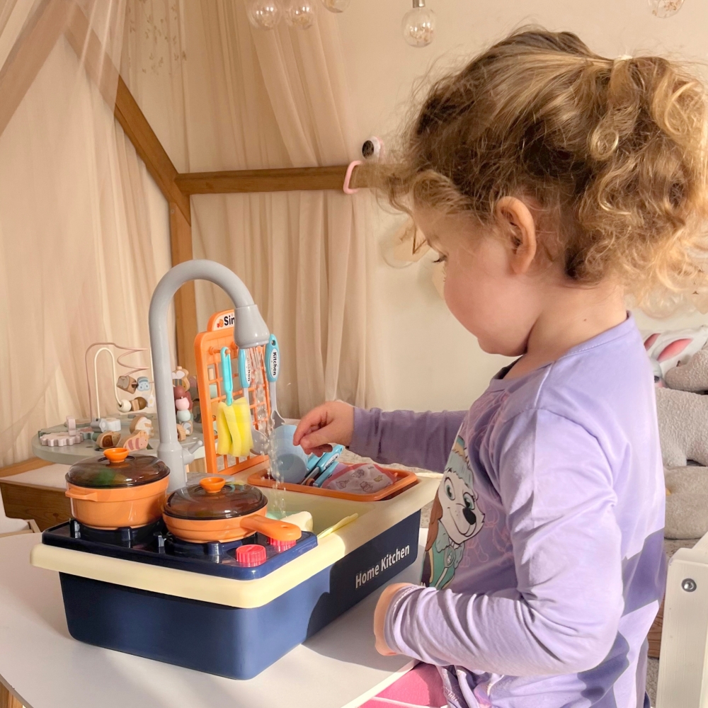 Virtuvės kriauklė vaikams WOOPIE 2-in-1