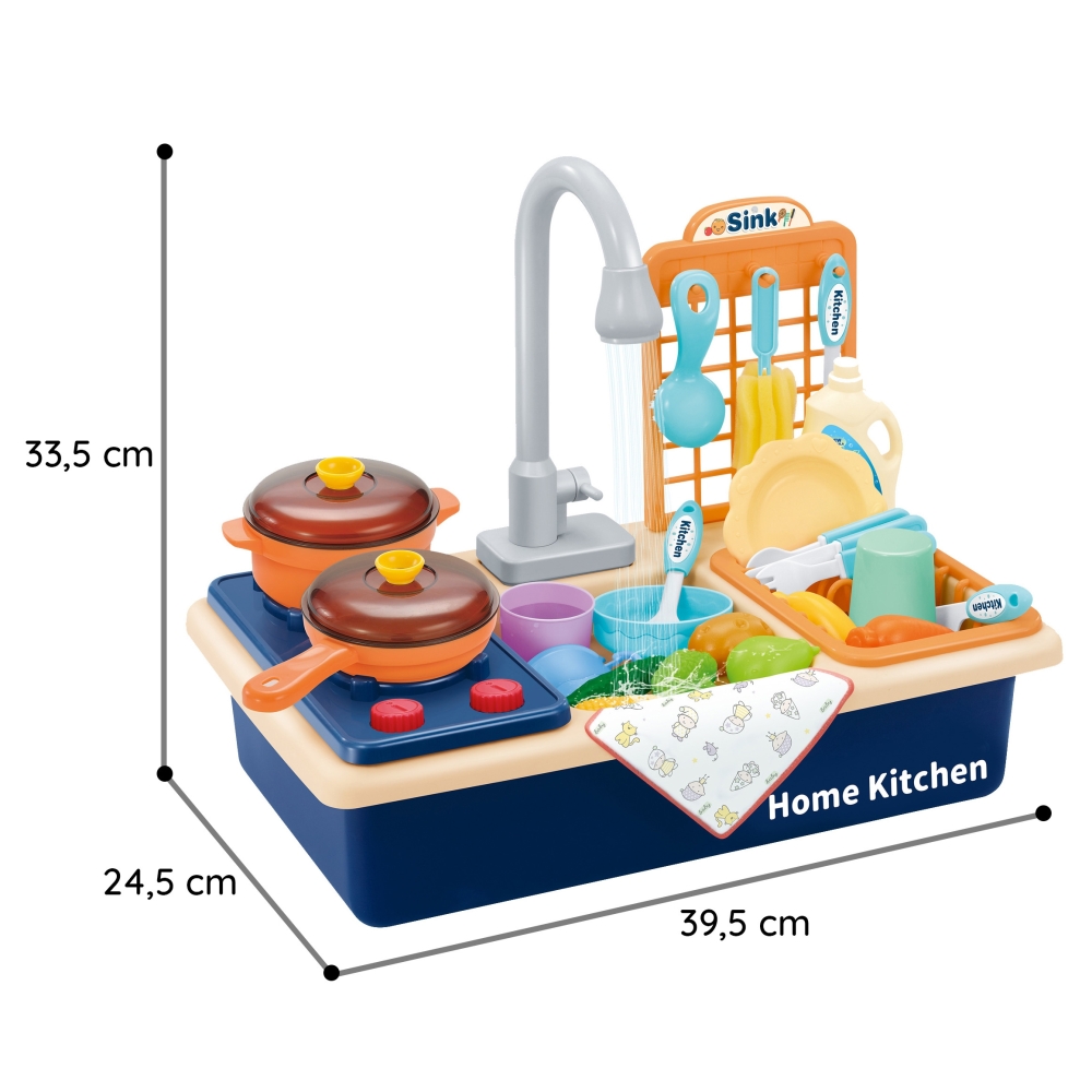 Virtuvės kriauklė vaikams WOOPIE 2-in-1