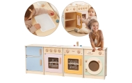 VIGA PolarB Wooden Kitchen Set XL Washing Machine Stove Dishwasher