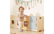 VIGA PolarB Wooden Kitchen Set XL Washing Machine Stove Dishwasher