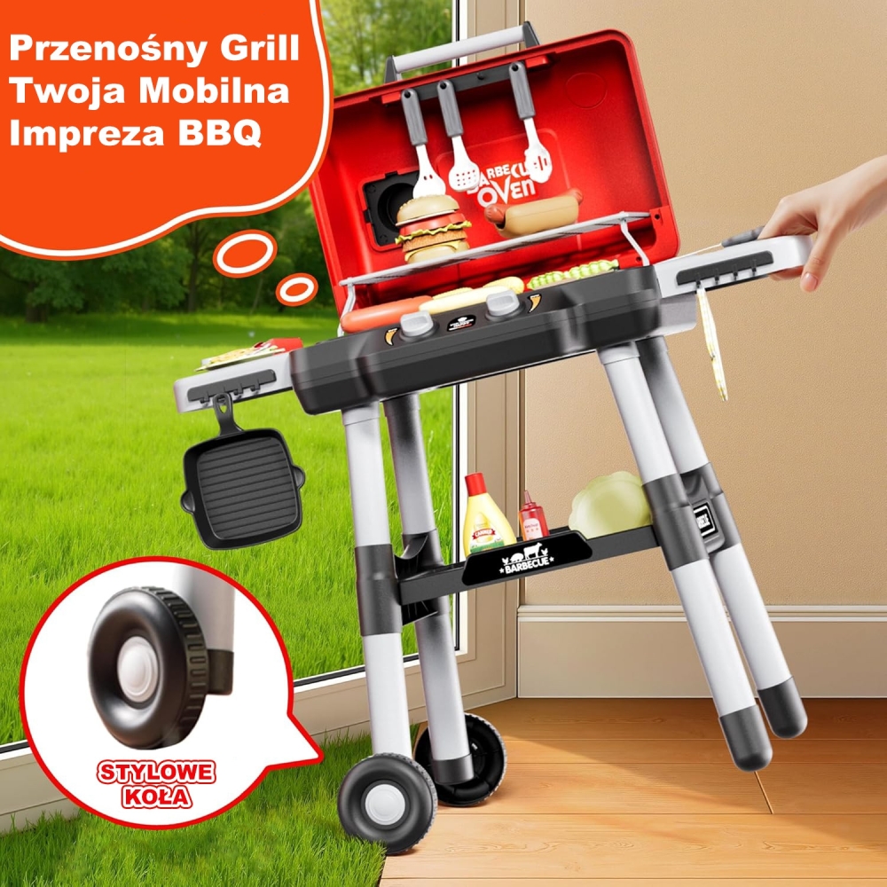 Interaktyvaus grilio WOOPIE LED rinkinys Barbecue Garden Kitchen XL, 31 el.