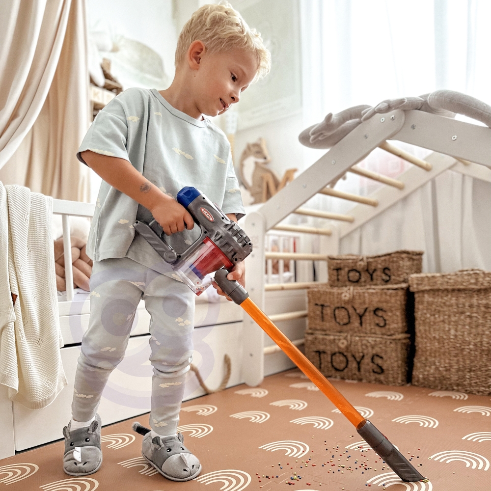 Interaktyvus vertikalusis dulkių siurblys vaikams WOOPIE 3-in-1 su siurbimo funkcija-Žaislai, Profesijos, buities žaislai, Buiti